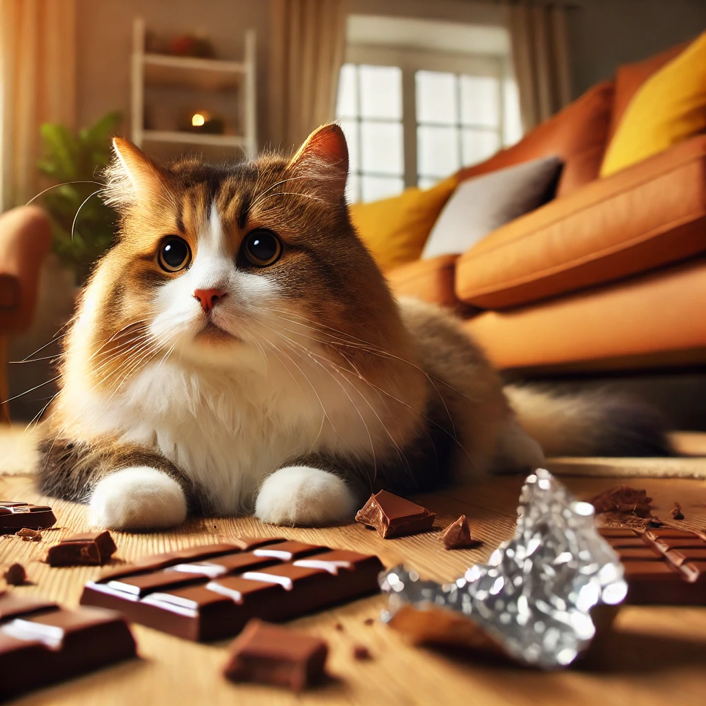 What happens if a cat eats chocolate